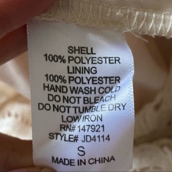 Just Me Floral Lace Midi Dress. Size S - Picture 5 of 6